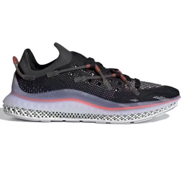 Adidas 4D Fusio Core Mens Size 5 Black Solar Red Running Shoes Athletic  GZ7884 - Picture 1 of 9